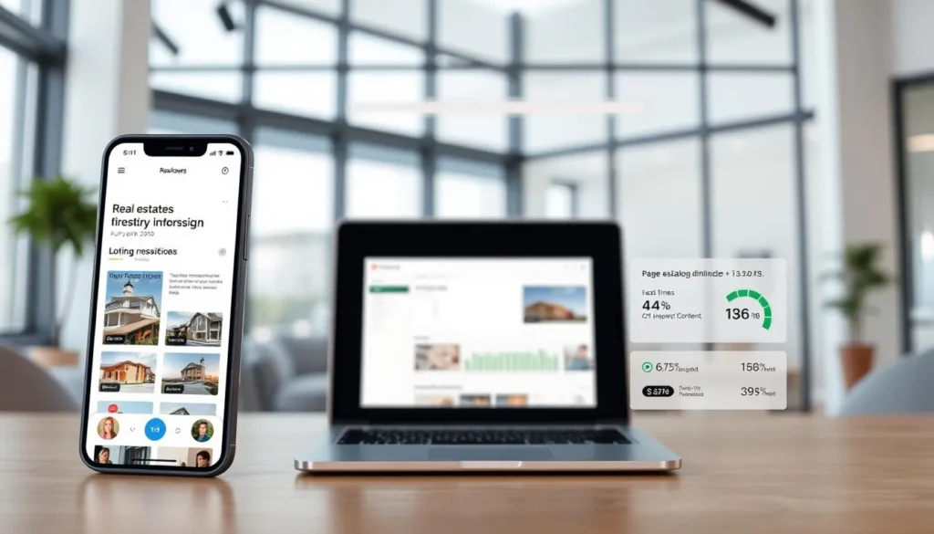 page speed impact on real estate website